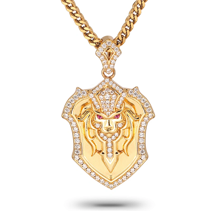 Wholesale AAA Hiphip CZ Urban Jewelry Personalized Lion Pendants