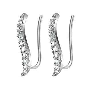 Miss Jewelry 2018 Micro Pave Jewelry Wholesale 925 Sterling Silver Earrings