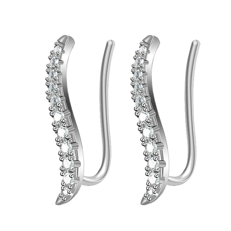 Miss Jewelry 2018 Micro Pave Jewelry Wholesale 925 Sterling Silver Earrings