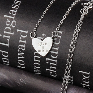 Wholesale 925 Sterling Silver designer Heart pendant necklace jewelry