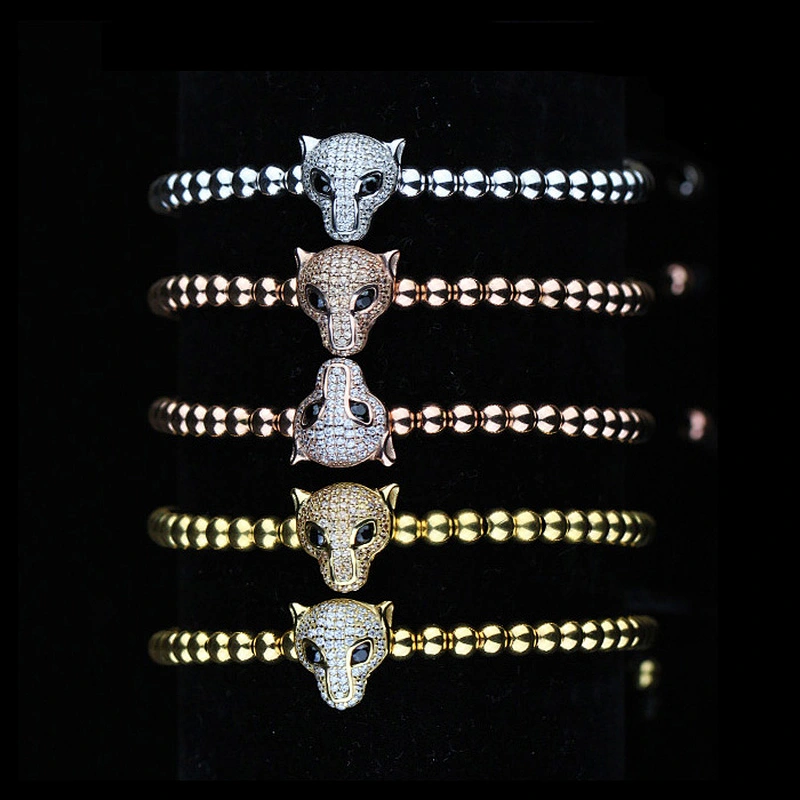 Miss Jewelry Solid gold Cheetah head bracelet tanishq gold bracelet designs