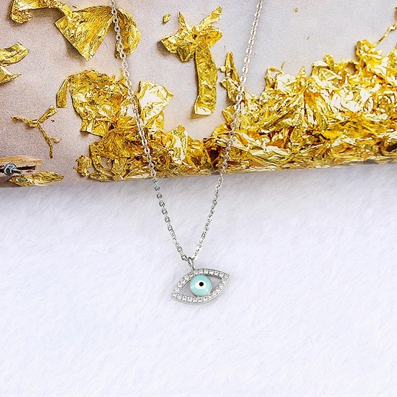Miss Jewelry Hot Sale Cheap Jewelry Silver Devil Eye Pendant for Girls