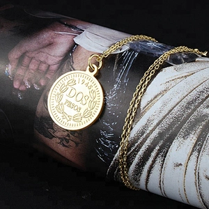 Miss Jewelry Cheap Fashion Jewelry Elizabeth Gold Necklace Chain Coin Pendant