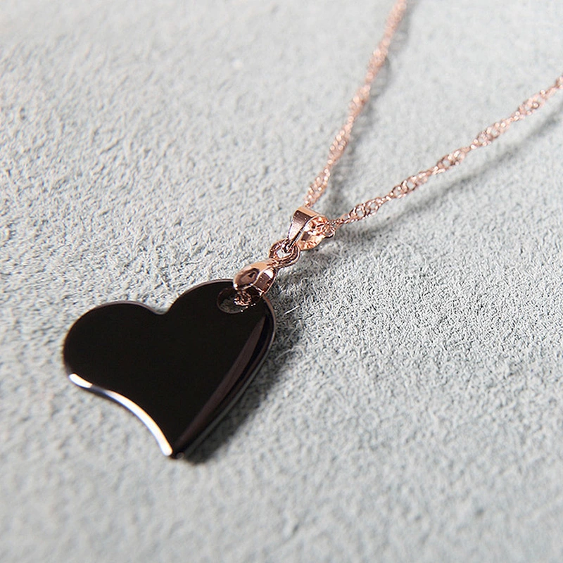 China factory jewelry unique heart shape women ceramic chain necklace