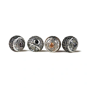 10mm Antique Bead Logo Designs Jewelry Making Gold Metal Beads