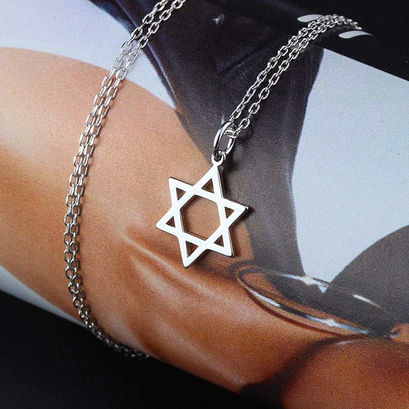 Miss Jewelry Fashion New Style Simple Star Pure 925 Sterling Silver Necklace Pendant
