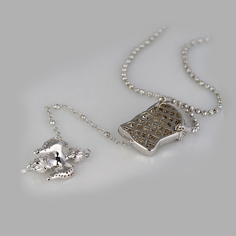 Hip hop jewelry set 925 silver gold jesus piece iced out pendant with angel wing
