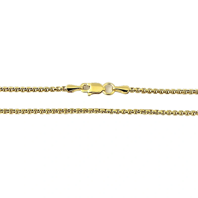 Fashion hiphop 18k gold plated box chain necklace for men