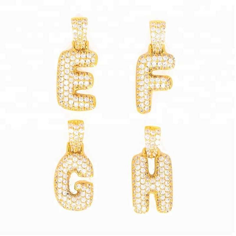 Miss Jewelry Cheap Yellow Gold Silver Monogram Letter Necklace Pendant
