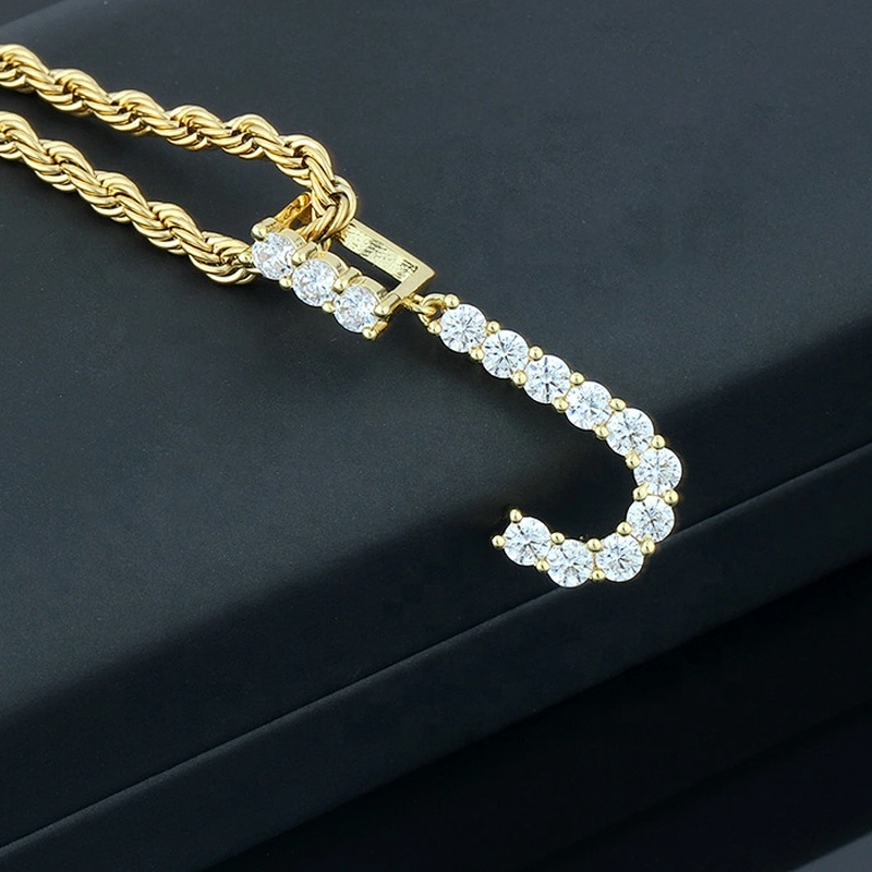 Missjewelry High Quality New Design Diamond Letters Pendant Necklace Hip Hop Mens