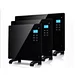 Freestanding adjustable thermostat overheat protection glass panel convector heater