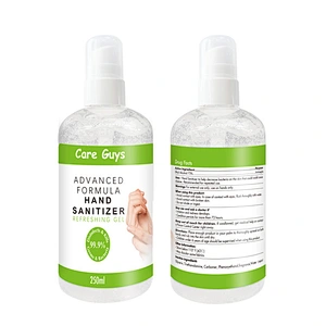 250ML hand sanitizer 70% alcohol bulk waterless cleaning gel personal care hand sanitizer