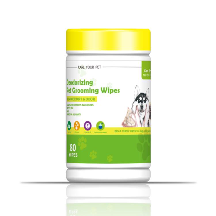 Deodorizing Pet Grooming Wipes