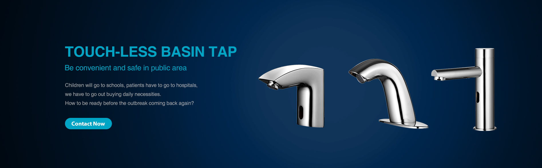 Sensor basin faucet banner