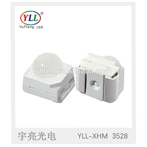 0.1w 60 degree red yellow 2000-2500mcd 3528 dome smd led Lens