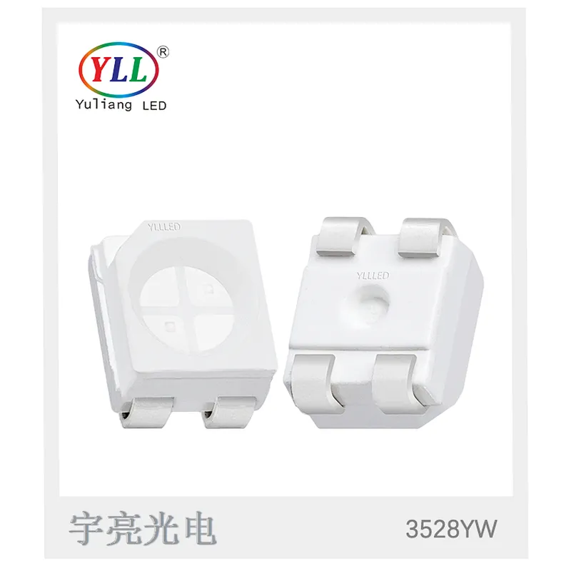 Epistar chip gold wire yellow white 0.2w bicolor smd 3528 led