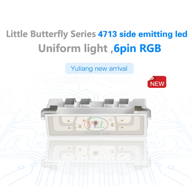 plcc6 0.2w 6pin 4713 smd side view rgb led chip