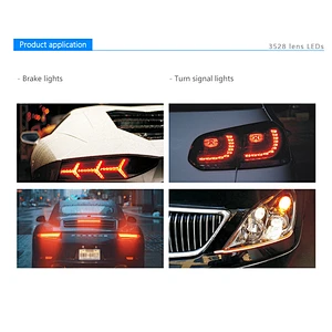50-60degree plcc led 3528 led smd with lens