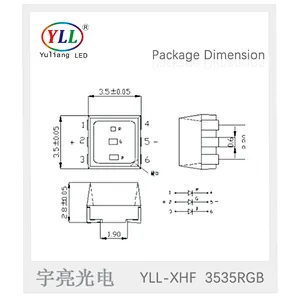 Free sample provided small power 3535 rgb LED Chip