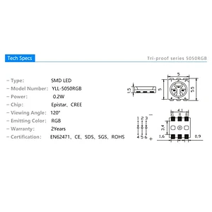electronic component led smd red green amber led chip