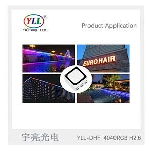 2019 new epistar chip tri-color 0.2w SMD LED 4040 RGB