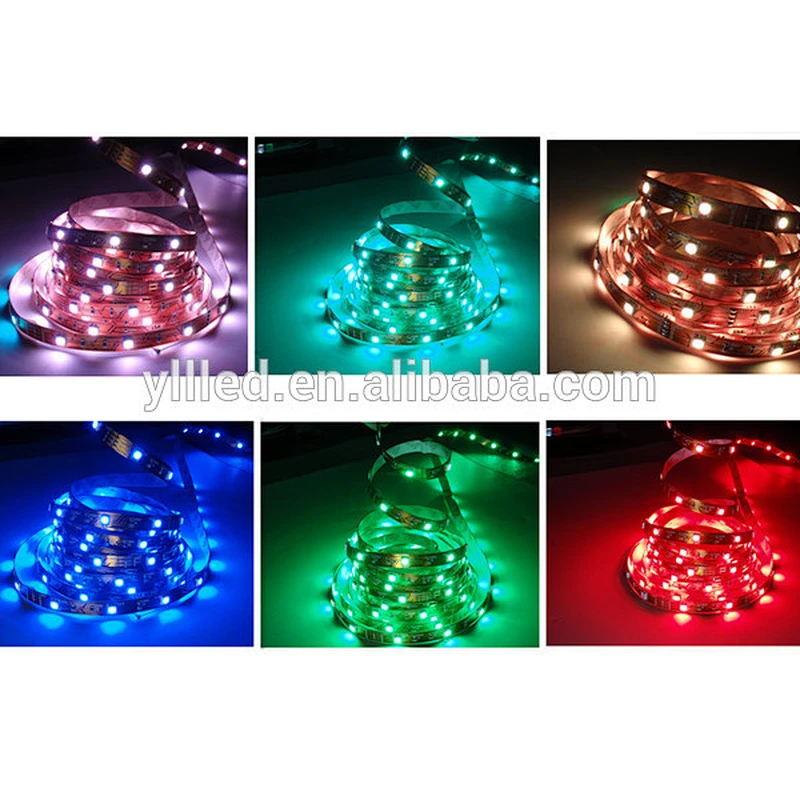 Hot sale DC12V 24V IP68 5m roll 5050 flexible led rgb strips with Epistar chip
