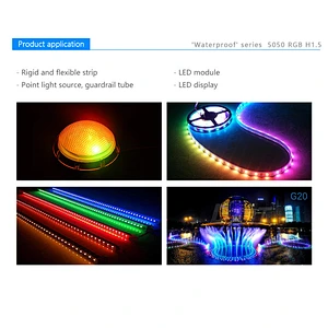 Epistar chip 6pin 1.5H full color 5050 rgb smd led
