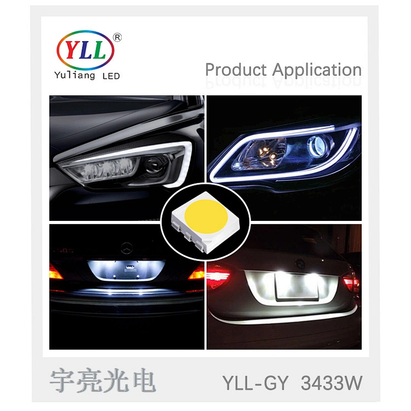 0.5W pure white smd 3433 led chip