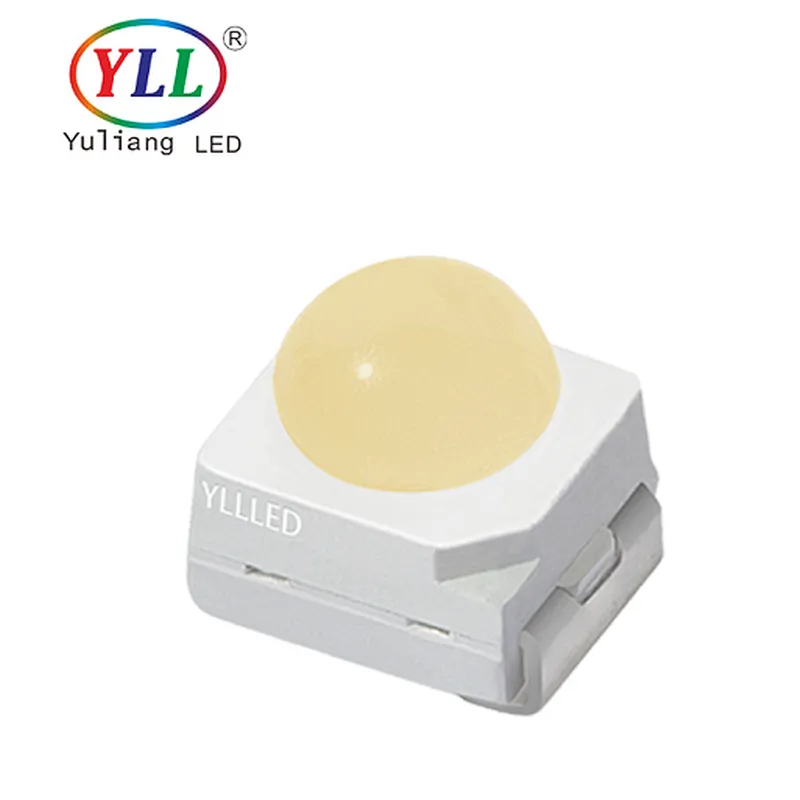 High brightness CE ROHS LM80 White SMD 3528 lens 0.1W led chip