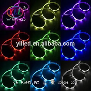 YLL LED branded rgb flexible 5050 led strip 5m/roll 12v led ribbon rgb smd 5050 led strip light