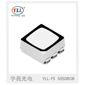 waterproof series epistar chip 0.2w 5050 6pin smd led rgb