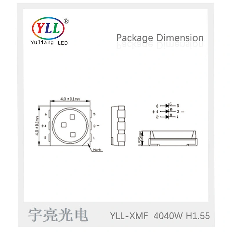 High quality 0.2w 3v neutral light 4040 smd led datasheet