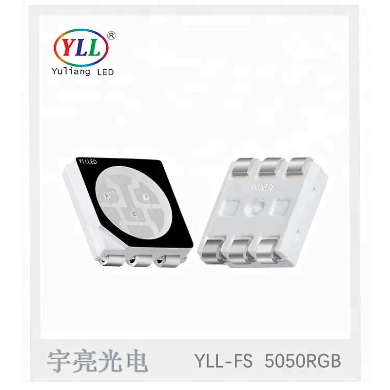 waterproof series epistar chip 0.2w 5050 6pin smd led rgb