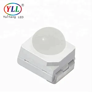 led smd components epistar chip red 2000-2500mcd 3528 plcc-2 with lens