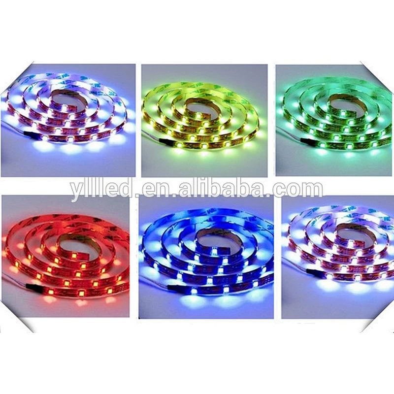 Hot sale DC12V 24V IP68 5m roll 5050 flexible led rgb strips with Epistar chip