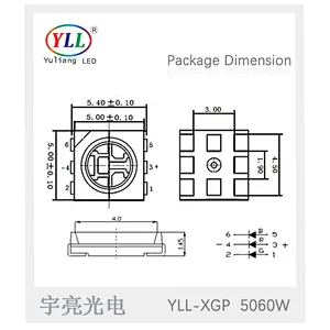 Epistar chip packaging 5050 smd led chip