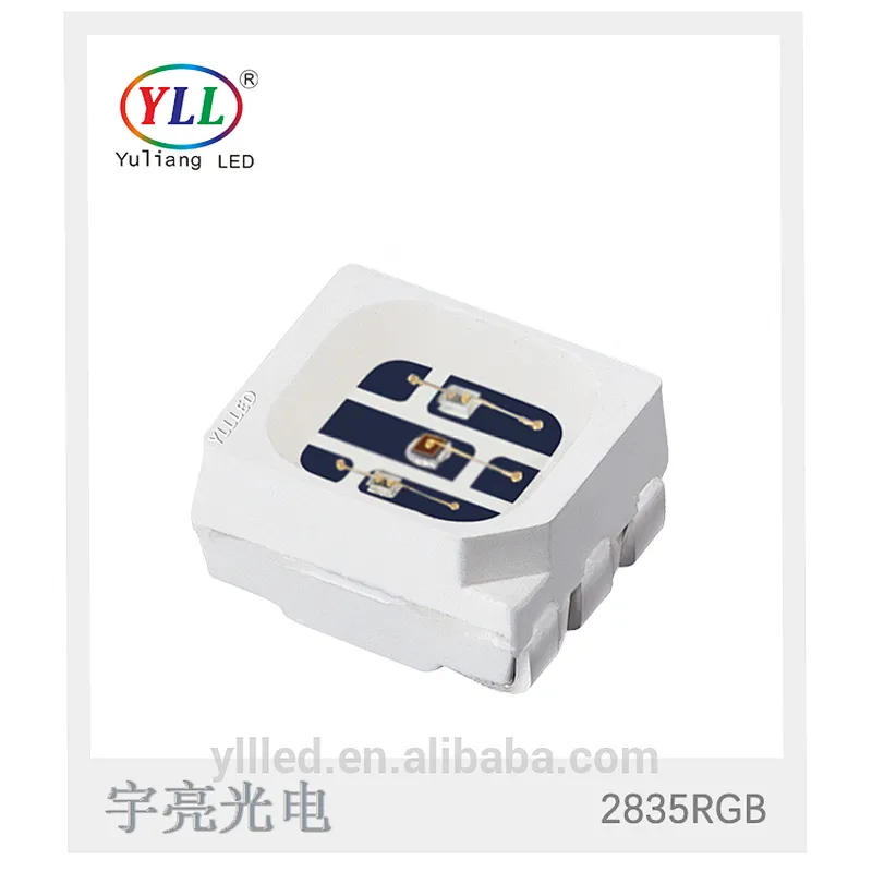 yuliang factory price epistar chip 6pin plcc6 3528 rgb led