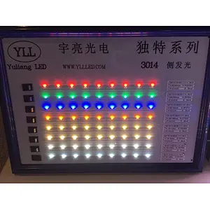 High lumens 0.2W gold yellow 3014 side emitting smd led chip