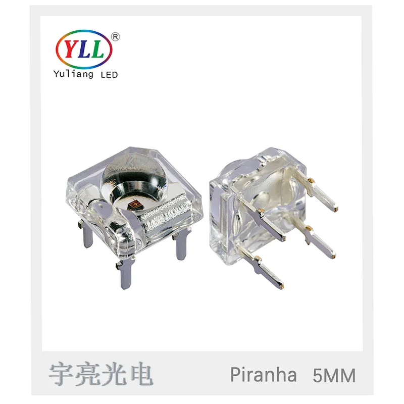 60 degree 0.5W white Super Flux 5mm led piranha