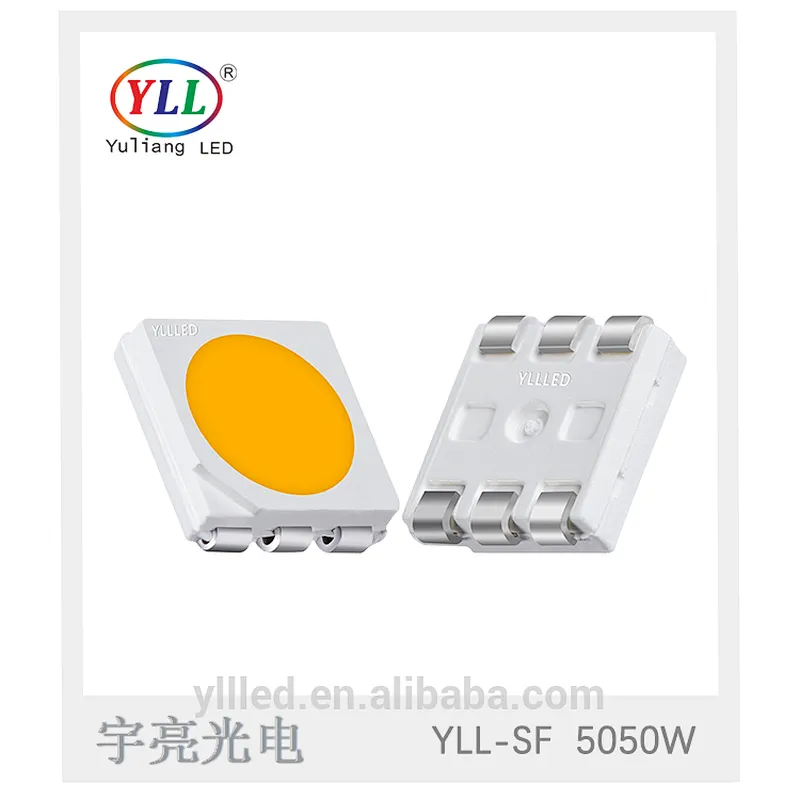 epistar chip 3chips 0.2w amber light 1500-1700k 5050 smd led chip
