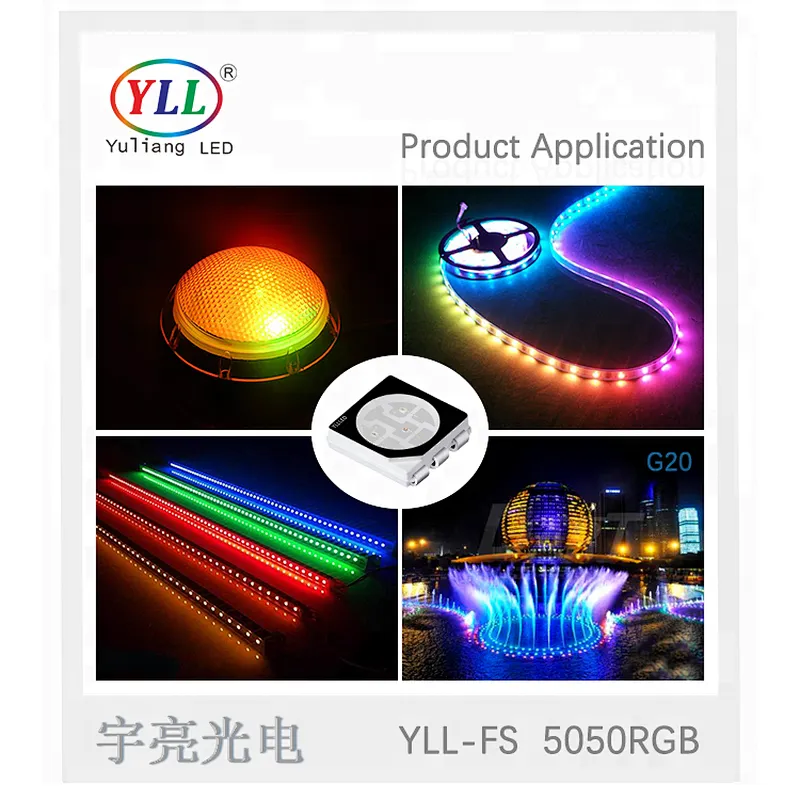 Factory direct sale  full color 0.2W 5050 rgb led datasheet