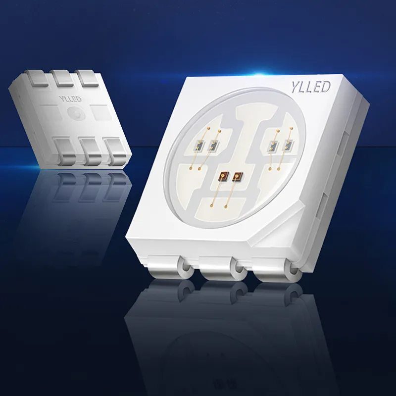 Full Color 6 chip 0.2w smd led 5050 rgb for linear light