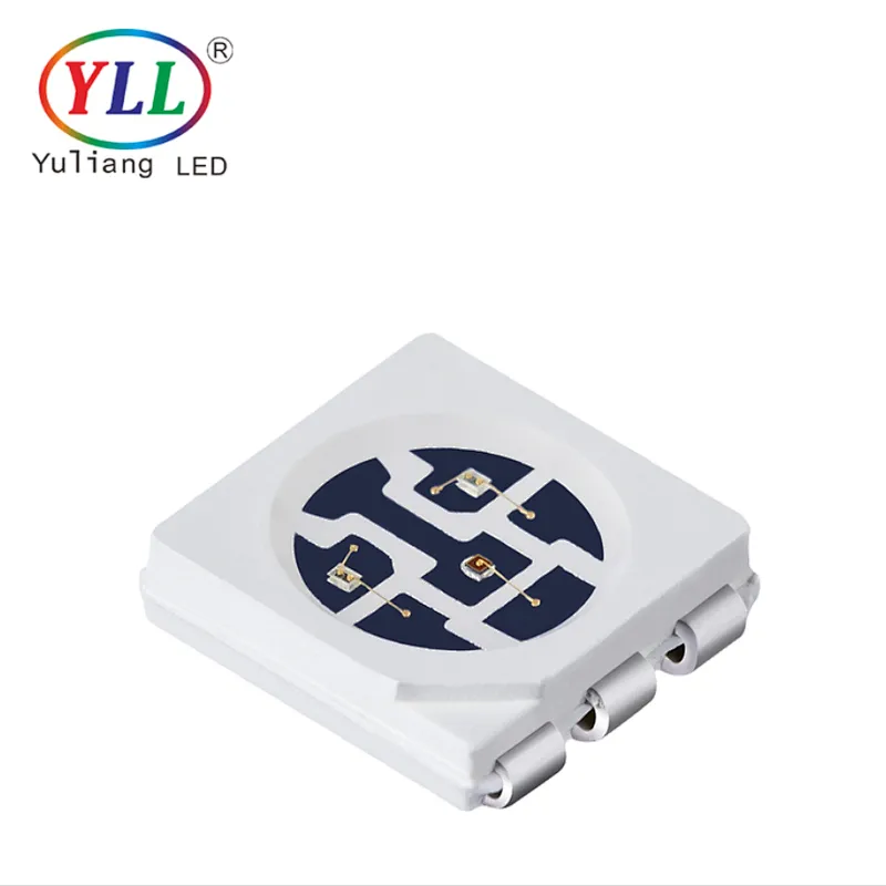 epistar/crees chip 0.2w 60mA 5050 rgb smd led plcc-6
