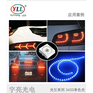 yuliang new arrival automotive led epistar chip 0.5w 3433 led red