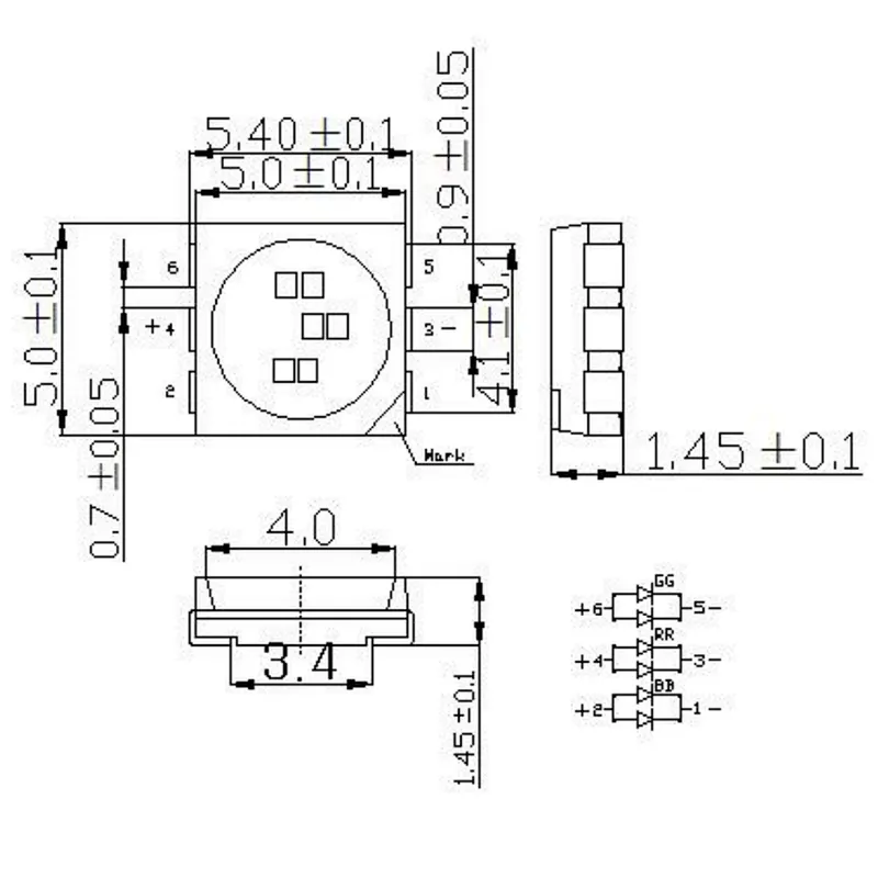 Outdoor landscape led light source datasheet 5050 rgb power