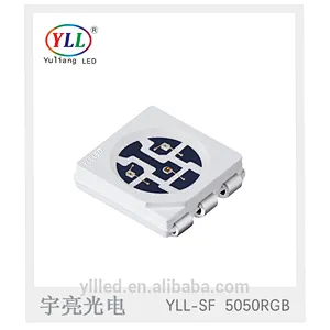 yuliang tri-proofs series smd led green 5050 chip 0.2w 520-525nm 3000-4000mcd