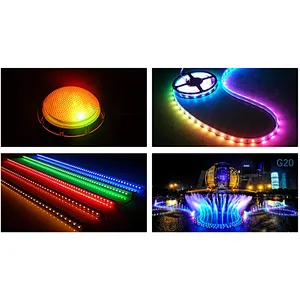 high lumen blue color 5050 smd led 3 chips