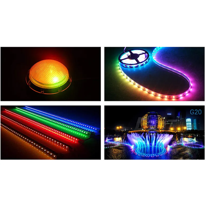 high lumen blue color 5050 smd led 3 chips