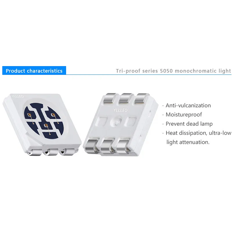 anti-vulcanization green color led type smd 5050