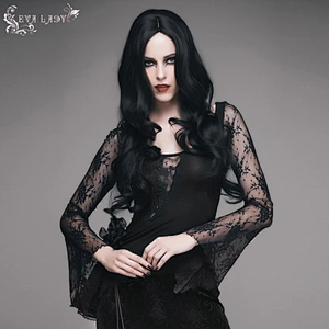 Goth asymmetrical T-shirt